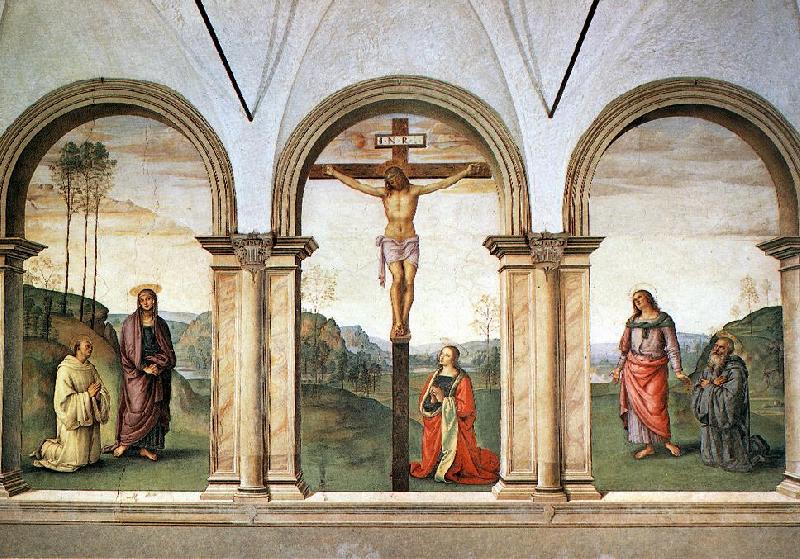 PERUGINO, Pietro The Pazzi Crucifixion sg